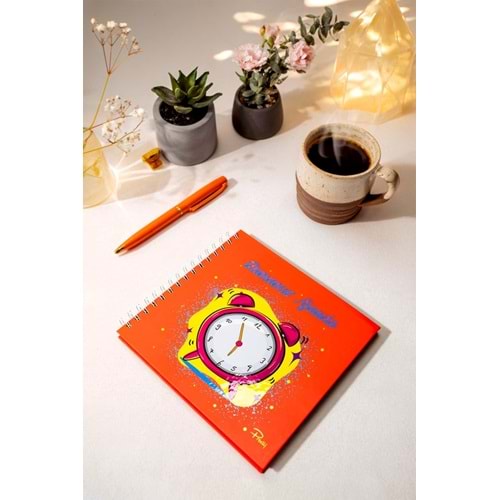 Prestij Neon Turuncu Zamansız Ajanda