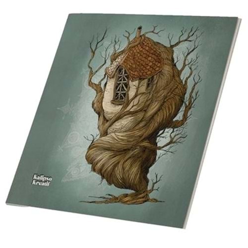 Kalipso Ağaç Ev 13x14 64 Sayfa Çizgisiz Defter