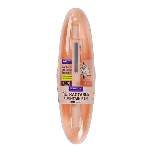 Writech Basmalı Dolma Kalem Turuncu Gövde F Uç