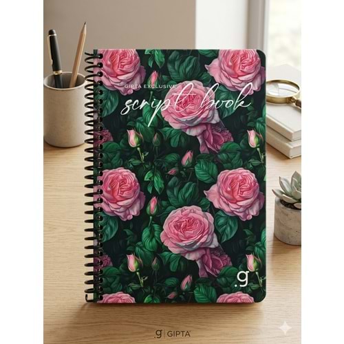 Gıpta Script Book Sprl. Sert Kpk. Defter 17x24 80 Yp. Kareli