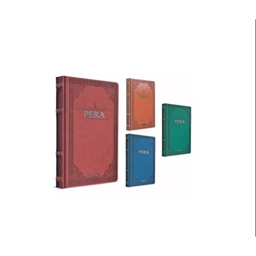 Gıpta Pera İp Dik. Deri Kp. 13x21 cm 120 Yp. Çizgisiz Defter