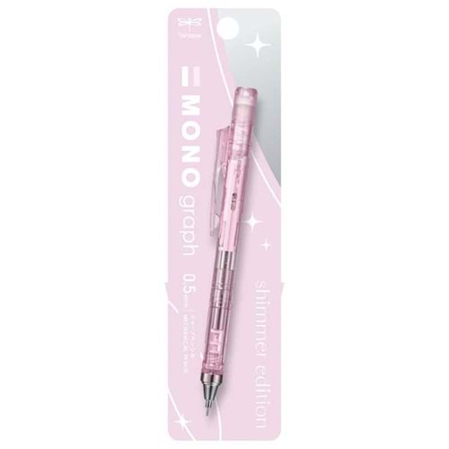 Tombow MONO Graph Shimmer Mekanik Kurşun Kalem 0,5 mm Pembe