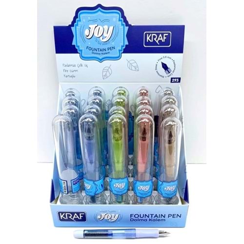 Kraf Joy Dolma Kalem Fine 0.6 mm Kartuşlu