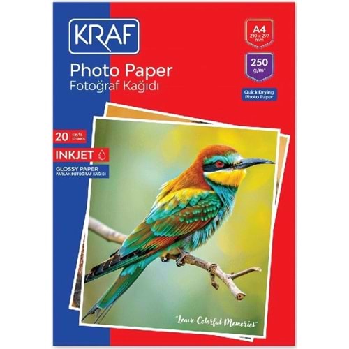 Kraf Fotoğraf Kağıdı A4 250 Gr. 25 Li