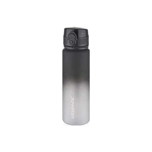Uzspace Gradient Renk Soft-Touch Tritan Su Matarası 500 ml. Siya-Beyaz 3026
