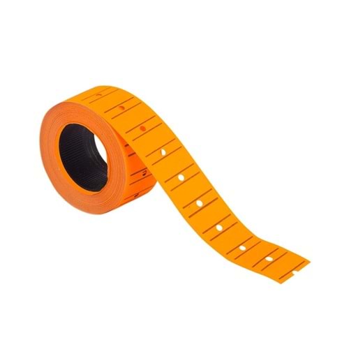 Kraf Fiyat Etiketi Motex 12x21 mm Fosforlu Turuncu 1 ADET