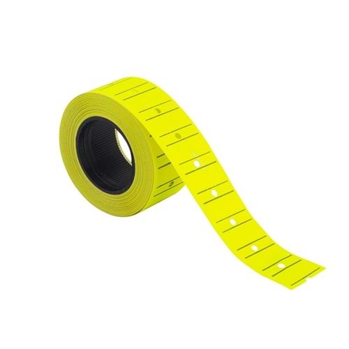 Kraf Fiyat Etiketi Motex 12x21 mm Fosforlu Sarı 1 ADET