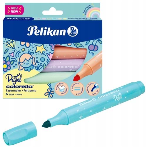 Pelikan Colorella Pastel 411 Jumbo Keçeli Kalem 6 Lı