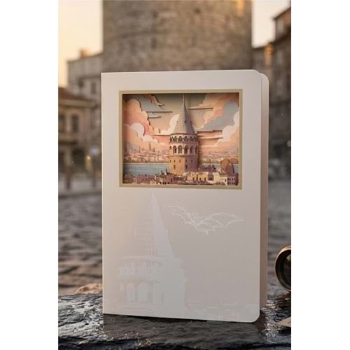 Vagonlife 3D Galata Köprüsü Temalı Defter