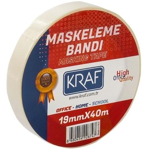 Kraf Maskeleme Bandı 19 mm x 40 m 4019G
