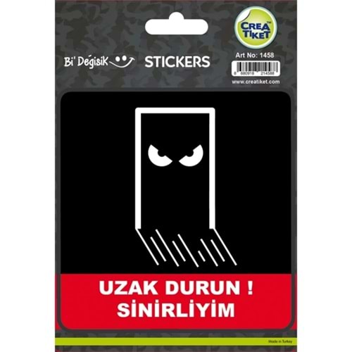 Bi Değişik Sticker Uzak Durun ! Sinirliyim