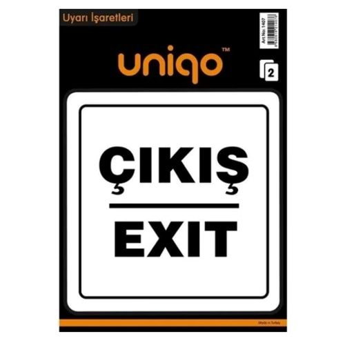 Uyarı İşaretleri Çıkış-Exit