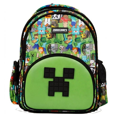 Minecraft Logo Baskı Detaylı Suni Deri Okul Çantası 26600