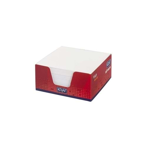 Kraf Küp Blok Beyaz 8x8 cm