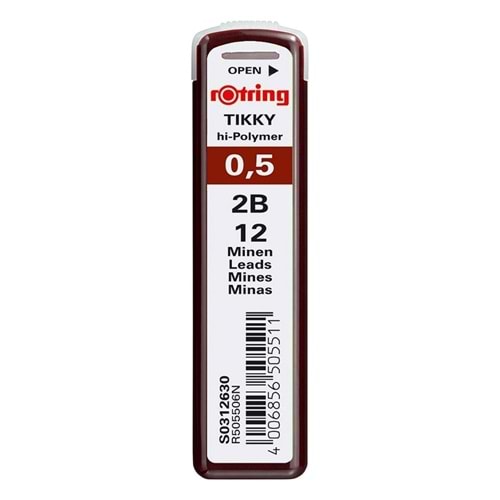 Rotring Hi-Polymer Kurşun Kalem Ucu 0.5 mm 2B