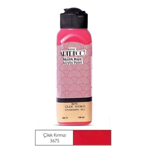 Artdeco Akrilik Boya 140 ml Çiliek Kırmızı 3675