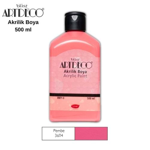 Artdeco Akrilik Boya 500 ml Pembe 3604