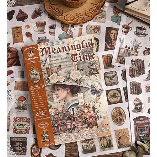 Meaningful Time Sticker Defteri 24 Sayfa