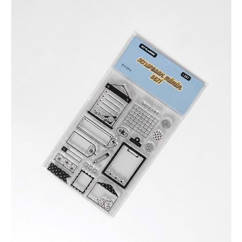 Silikon Çerçeve ve Etiket Scrapbook Mühür Seti
