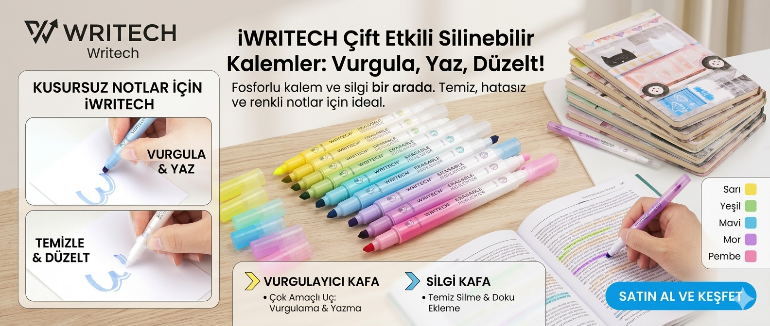 Silinebilir Fosforlu Kalem