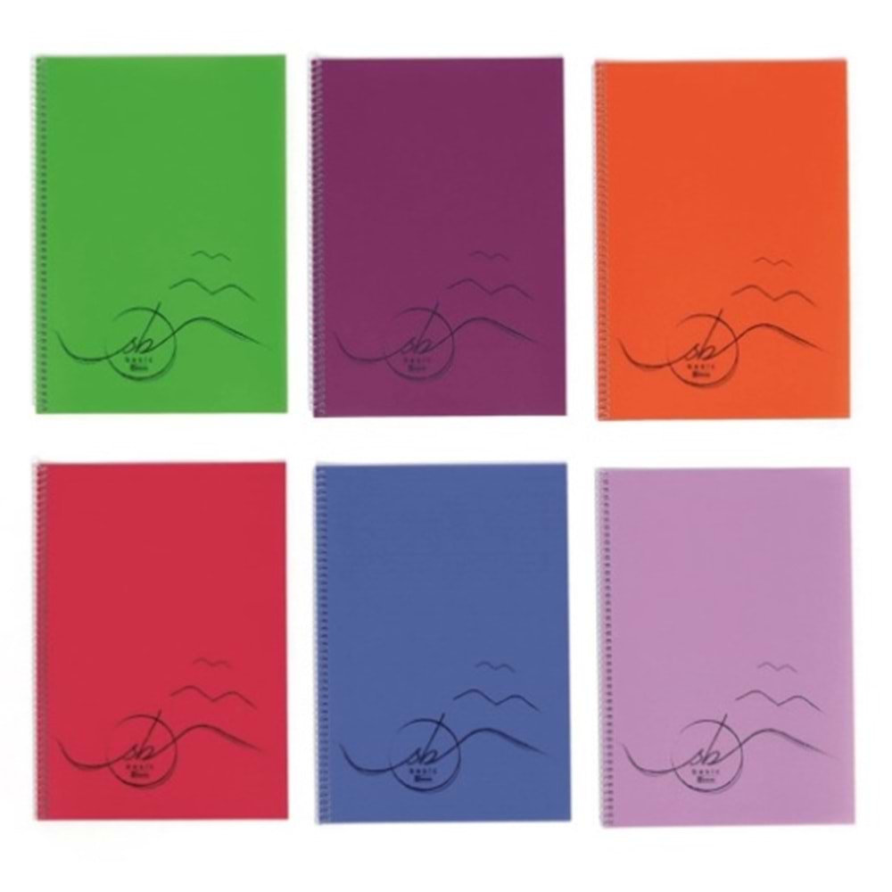 Keskin Color A4 96 Yp. Çizgili PP Kp. Spiralli Basic Defter