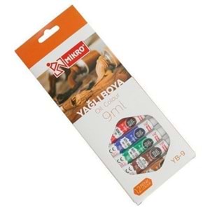 Mikro Yağlı Boya 12 Renk 9ml