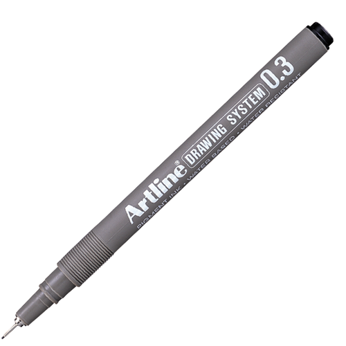 Artline Drawing System Teknik Çizim Kalemi 0.3 Siyah