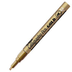 Artline 993XF Gold Metallic Calligraphy Pen 2.5mm Altın Kaligrafi Markörü