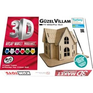 Kum Toys 3D Ahşap Maket Güzel Villam