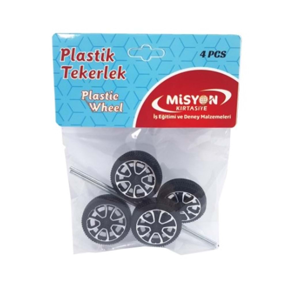 Misyon Plastik Tekerlek Küçük 4 Lü