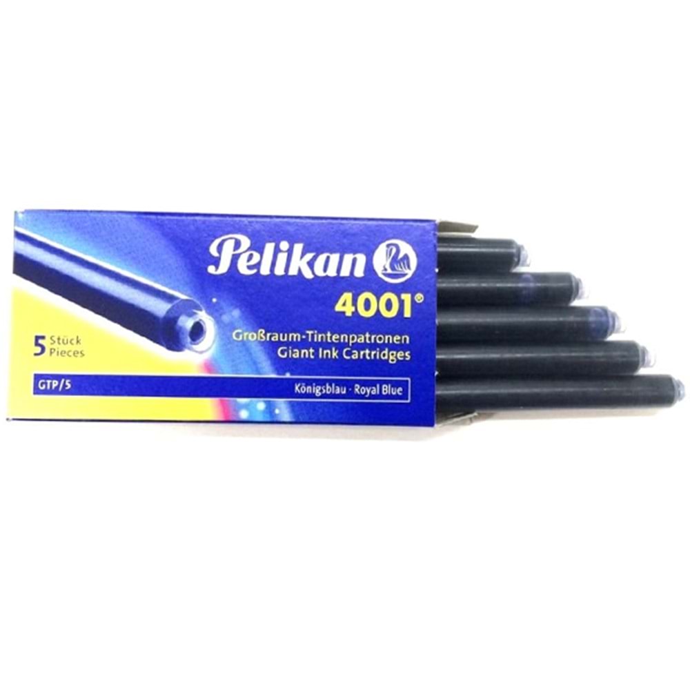 Pelikan Dolmakalem Kartuşu 4001 Dev Roy.Mavi 5 Li
