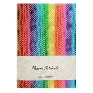 Lizy Rainbow Suni Deri 14x20 168 Yp. Kareli Defter