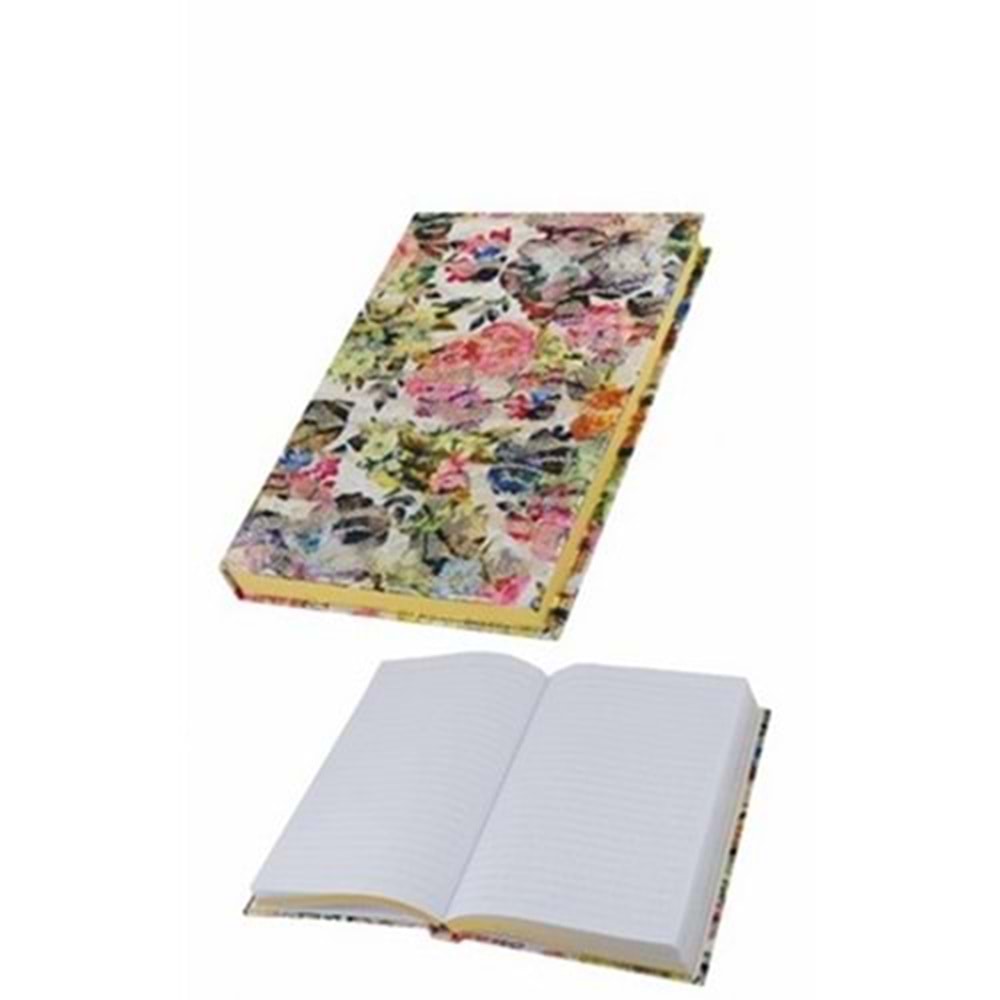 Vintage Varaklı Yaldızlı Defter Kareli 168 Yp 70gr 14x20