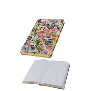 Vintage Varaklı Yaldızlı Defter Kareli 168 Yp 70gr 14x20