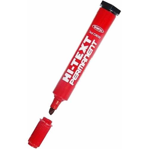 Hi-Text Marker Kesik Uç Kırmızı 830PCK