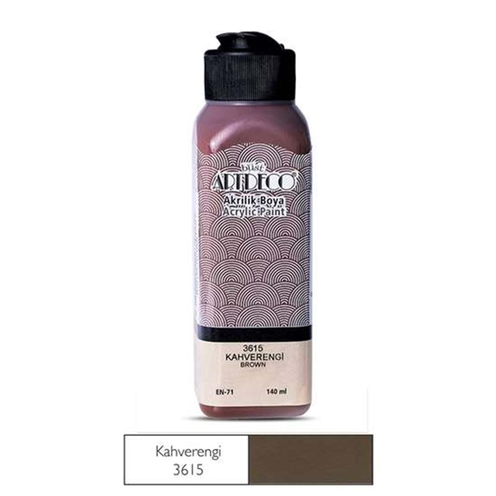 Artdeco Akrilik Boya 140 ml Kahverengi 3615