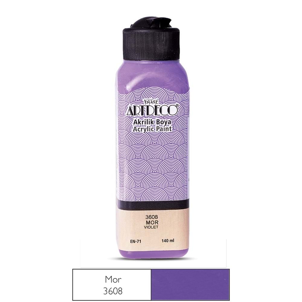 Artdeco Akrilik Boya 140 ml Mor 3608