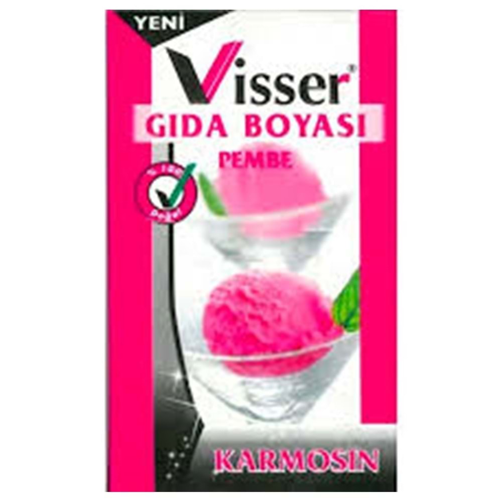 Visser Gıda Boyası Pembe Rengi