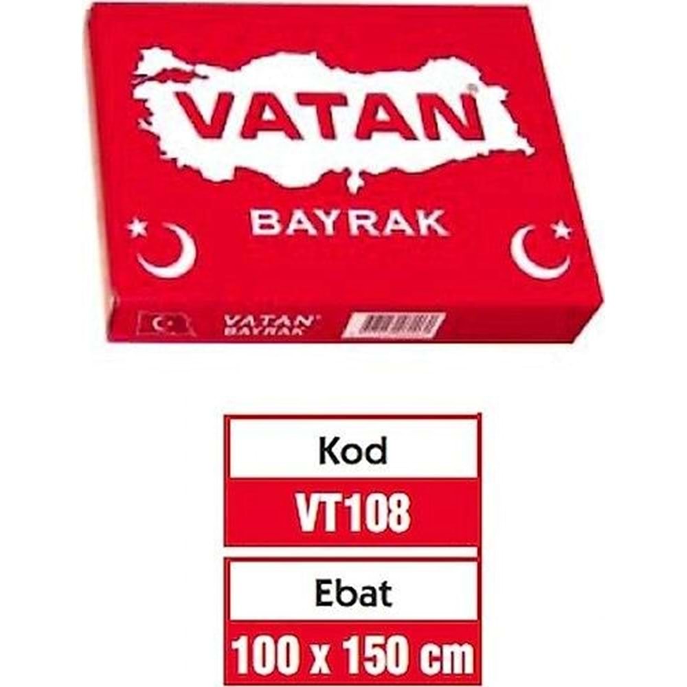 Vatan Bayrak 100x150 cm