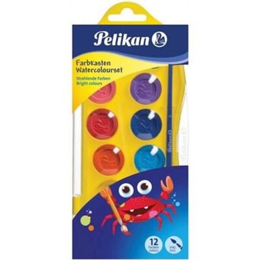 Pelikan Junior Yıkanabilir Suluboya 12 Renk