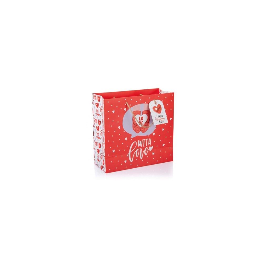 Gıpta Valentines Day B5 Caritas Karton Çanta (Hediye Çantası) 330X135Xx320 Mm