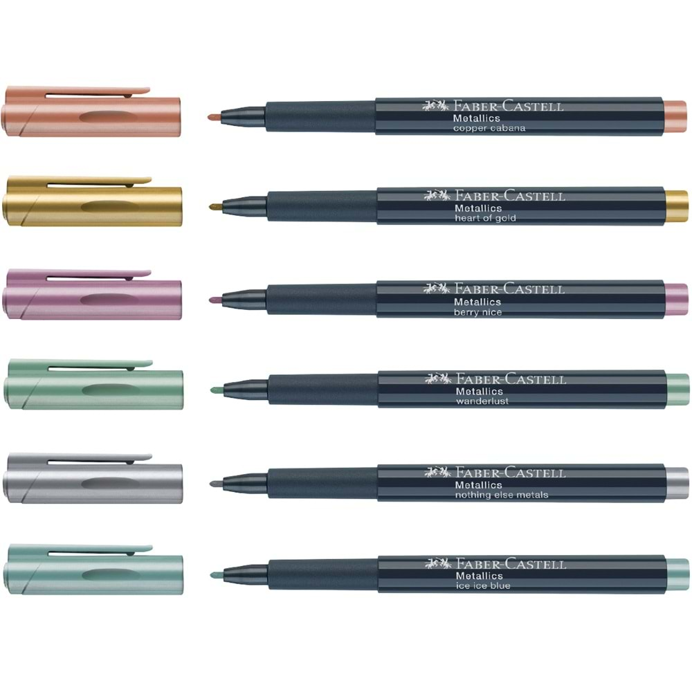 Faber Castell Metalik Markör Buz Mavisi Adel.5010160792