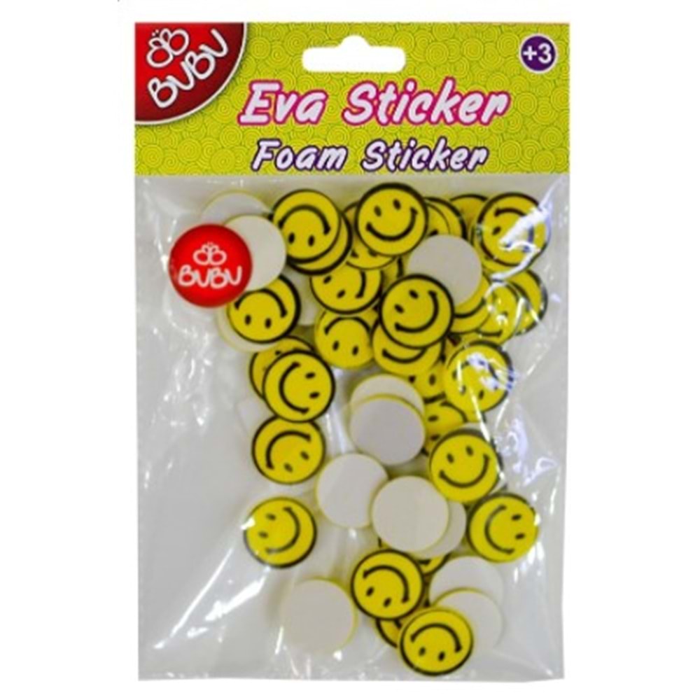 Bu Bu Eva Sticker Gülen Yüz Küçük Sts029