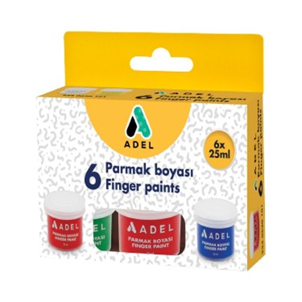 Adel Parmak Boya 6 Renk 25 ml.