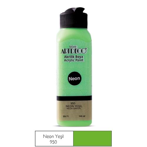 Artdeco Neon Akrilik Boya 140 ml Neon Yeşil 950