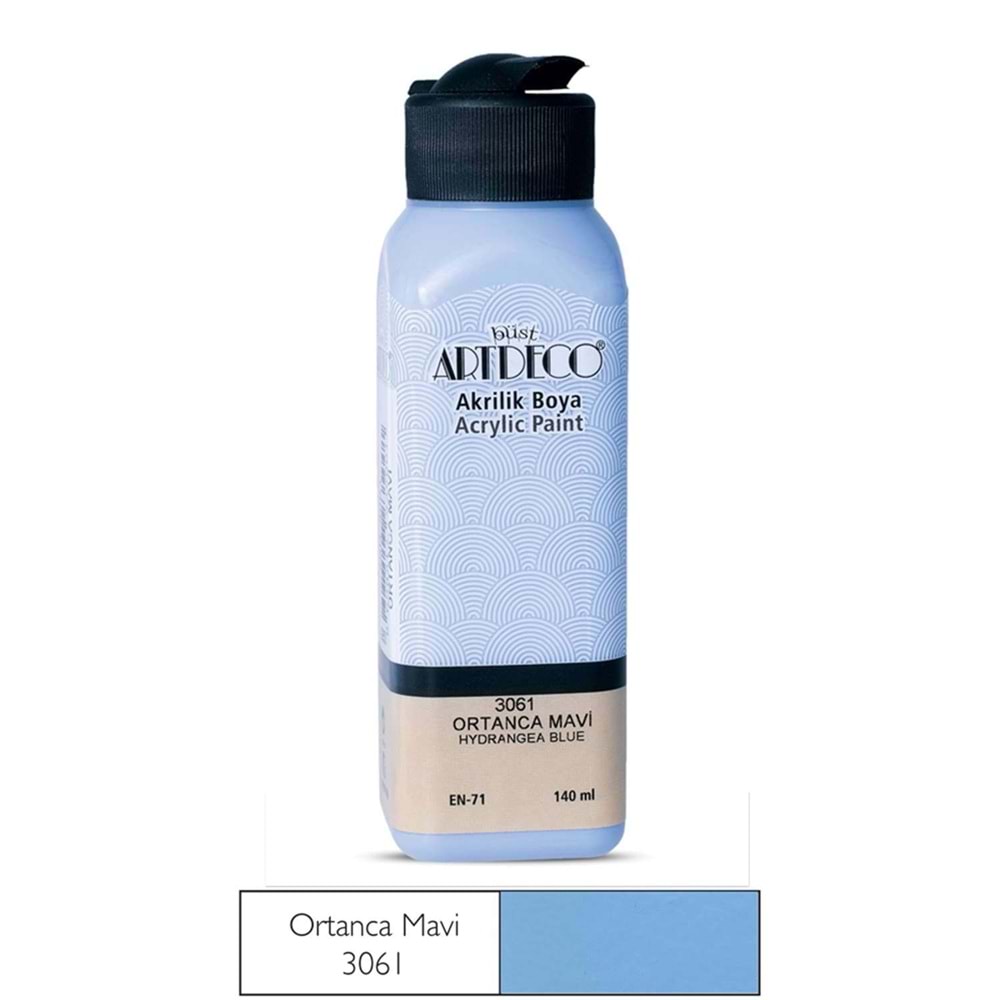 Artdeco Akrilik Boya 140 ml Ortanca Mavi 3061