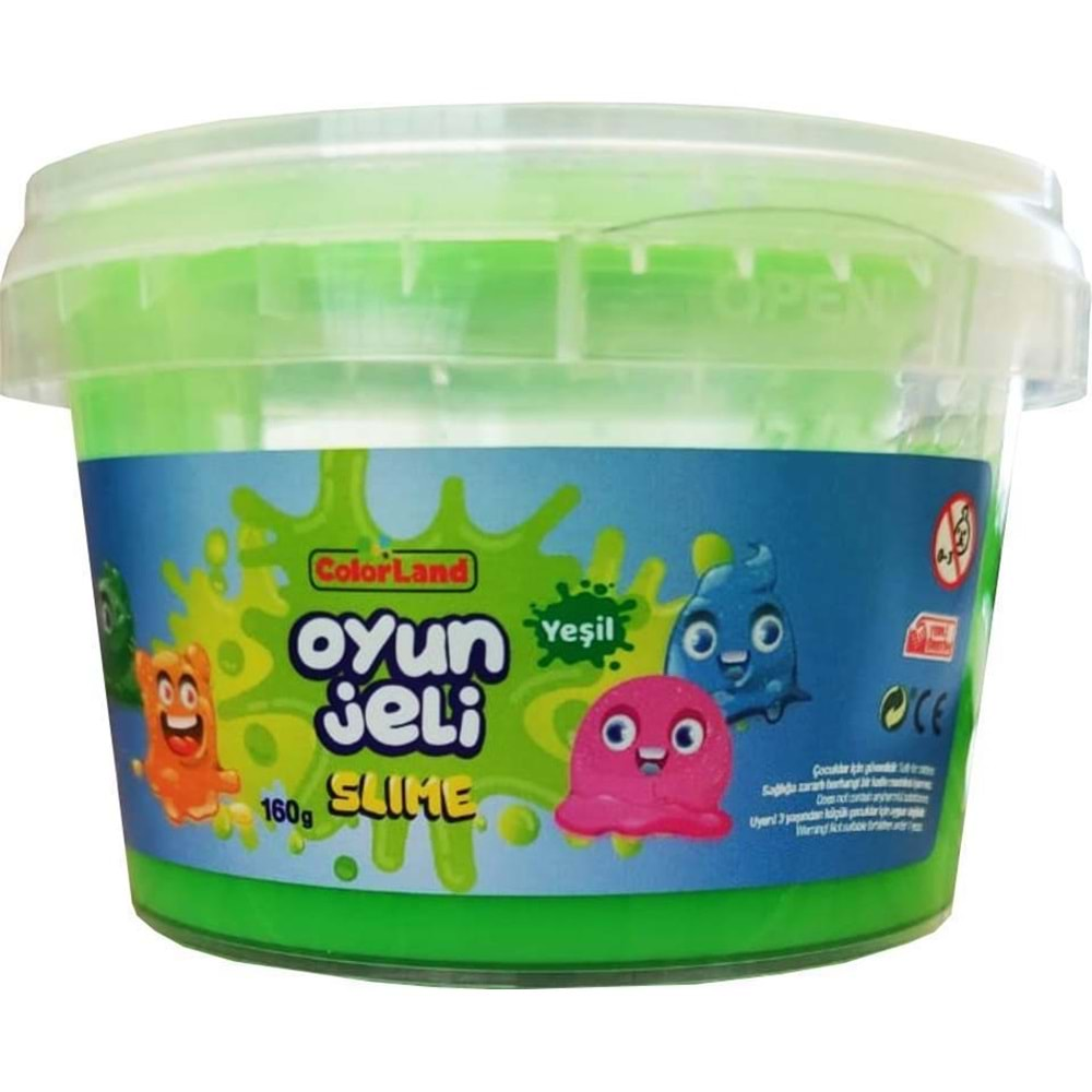 Colorland Oyun Jeli Yuvarlak Yeşil 160 Gr Slm05