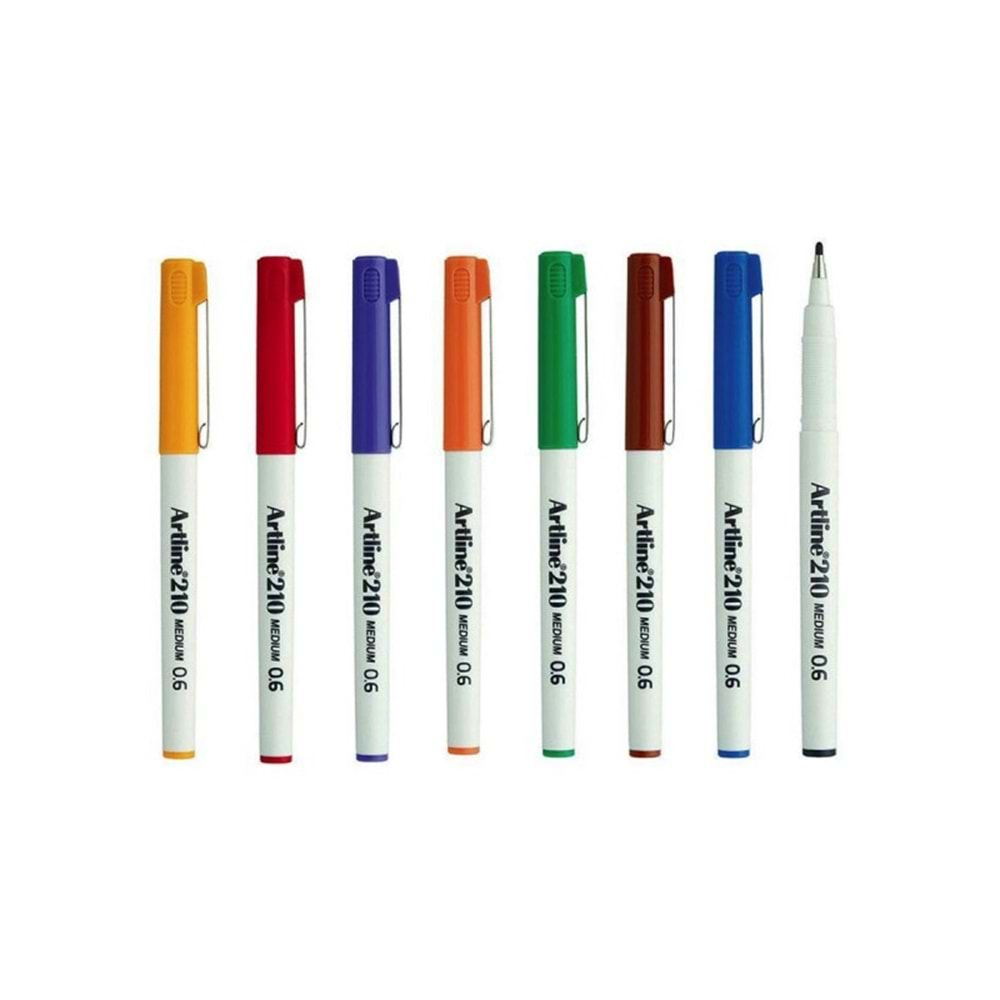 Artline 210N Keçe Uçlu Yazı Kalemi 0.6 mm Kırmızı