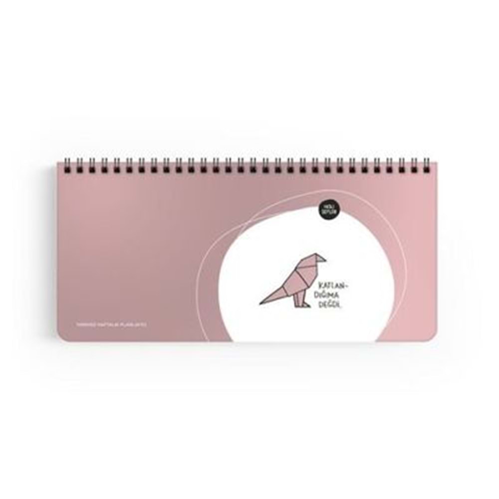Keskin Color Hisli Şeyler 13X27 Spiralli Stickerli Planner Katlandığıma Değdi