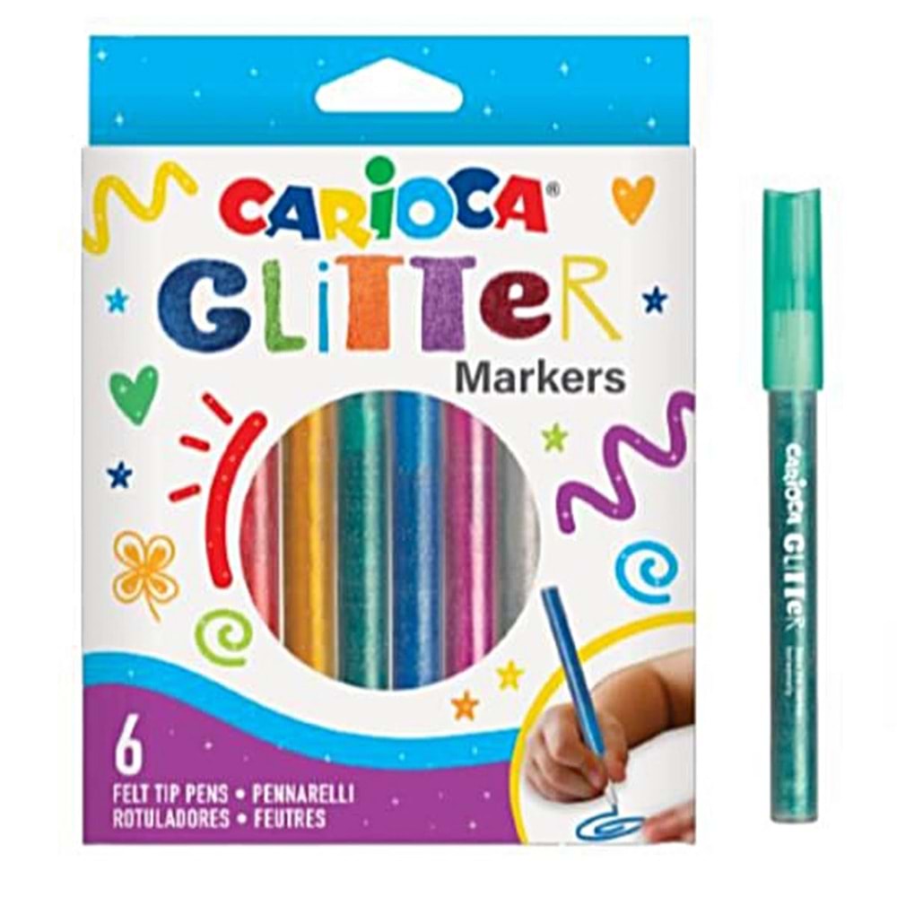 Carioca Simli Keçeli Kalem 6lı